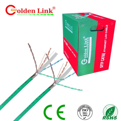 Dây cáp mạng Golden Link - 4 pair (SFTP Cat 6e) 100m chống nhiễu